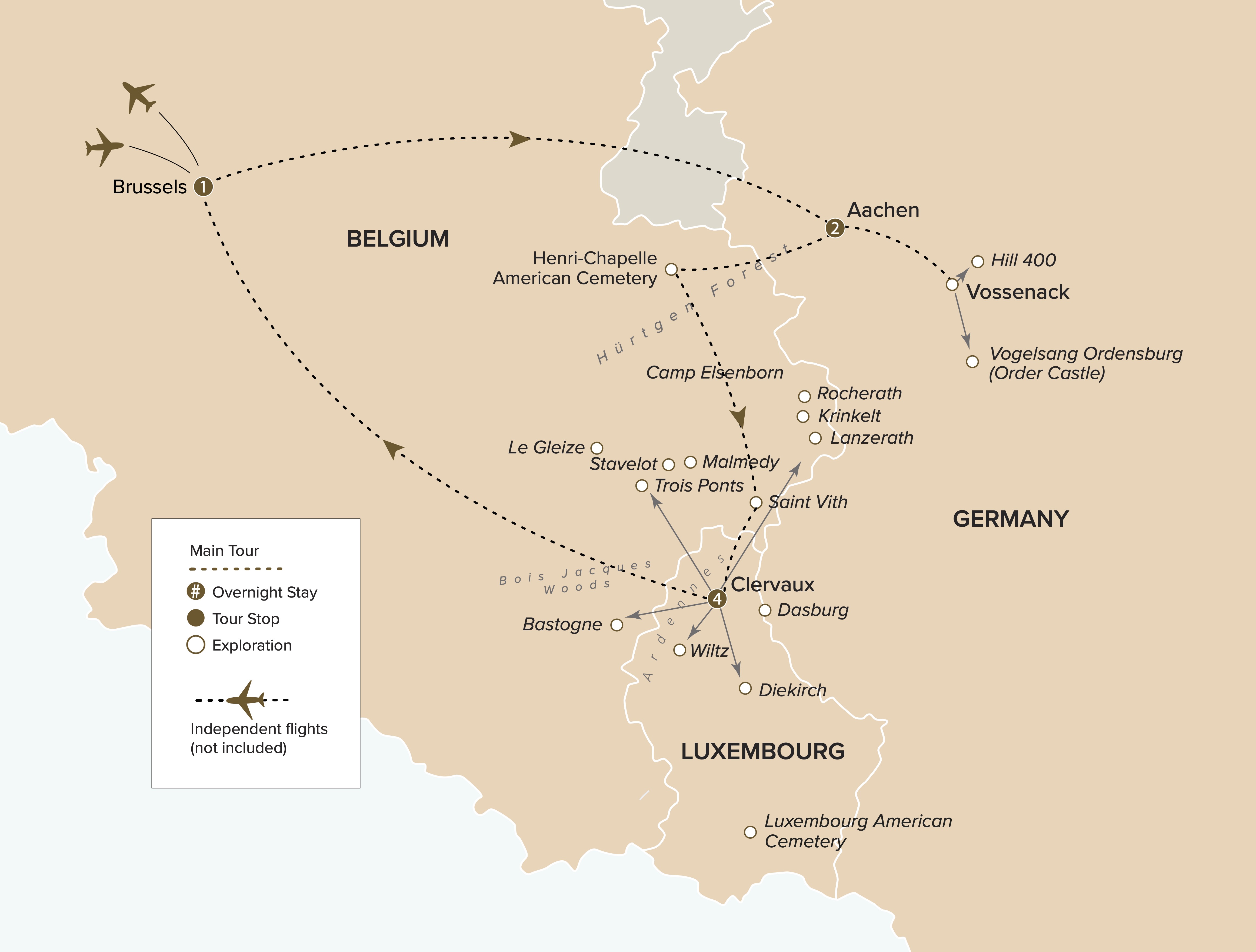 Battle of the Bulge Map